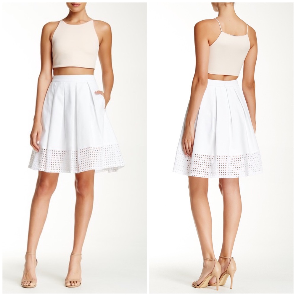 Calvin Klein Cutout Contrast Skirt